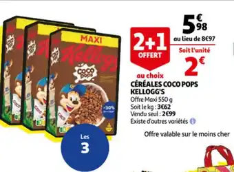 Auchan Kellogg's Céréales Coco Pops offre