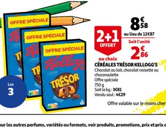 Auchan Céréales Trésor Kellogg's offre