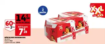 Auchan Bière Blonde Kronenbourg offre