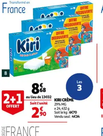 Auchan Kiri Crème offre