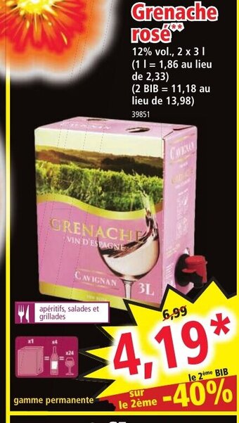 Norma Grenache Rosé offre