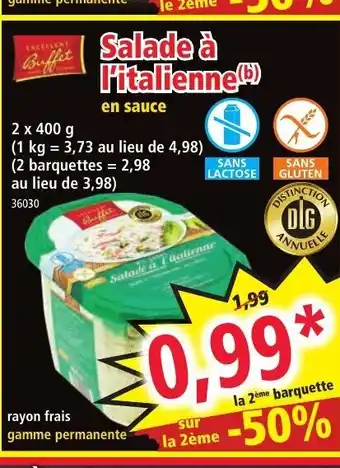 Norma Salade à l'Italienne offre