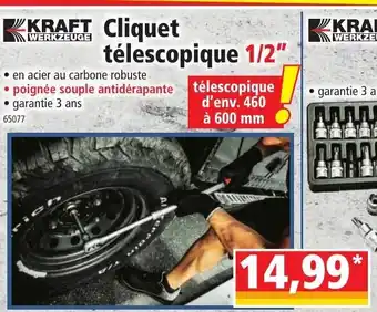 Cliquet Télescopique