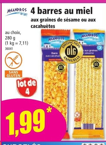 Norma 4 Barres Au Miel offre