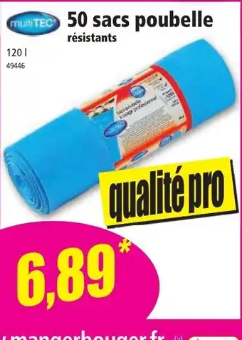 Norma 50 Sacs Poubelle offre