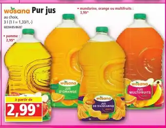 Norma Wosana Pur Jus offre