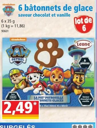 Norma 6 Bâtonnets de Glace offre