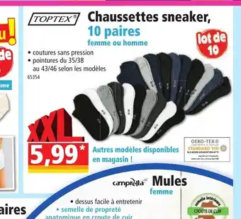 Norma Chaussettes Sneaker offre