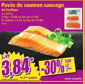 Norma Pavés de Saumon sauvage offre