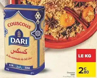 Carrefour Dari couscous offre