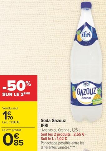 Carrefour Ifri soda gazouz offre