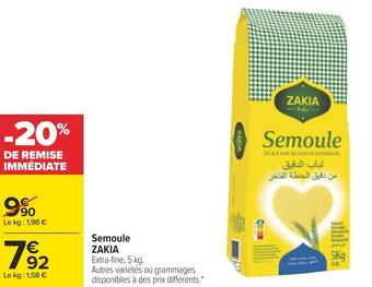 Carrefour Zakia semoule offre