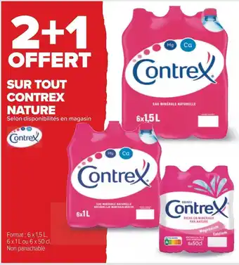Carrefour Contrex bon plan sur tout contrex nature offre