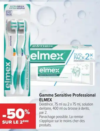 Carrefour Elmex bon plan sur la gamme sensitive professional elmex offre
