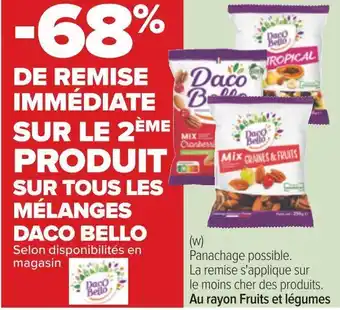 Carrefour Daco bello bon plan sur tous les mélanges daco bello offre