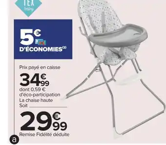 Carrefour Tex baby poussette double "stadium" offre