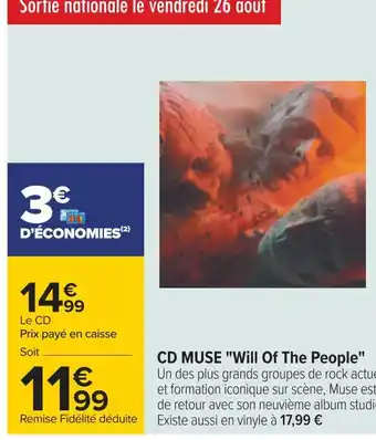 Cd muse "will of the people"
