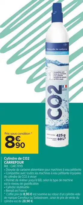 Carrefour Carrefour cylindre de co2 offre