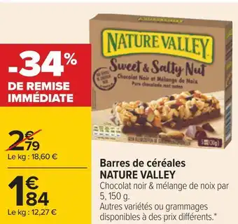 Nature valley barres de céréales