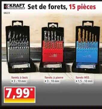 Norma Kraft Set de Forets 15 Pièces offre