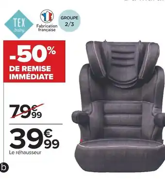Carrefour Tex baby chaise haute offre