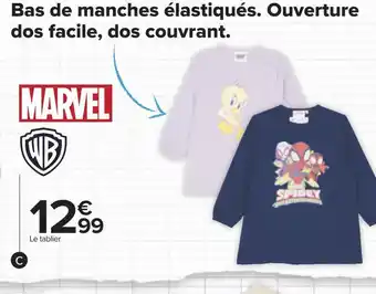 Marvel / wb tablier fille ou garçon