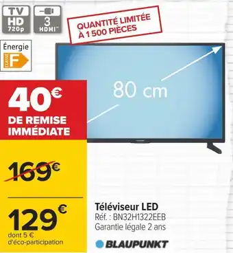 Carrefour Blaupunkt téléviseur led offre