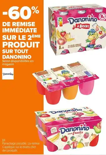 Danonino bon plan sur tout danonino