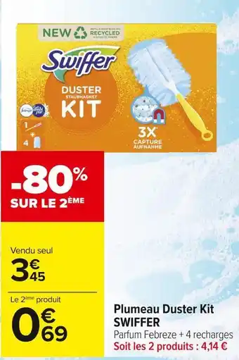 Carrefour Market Swiffer plumeau duster kit offre