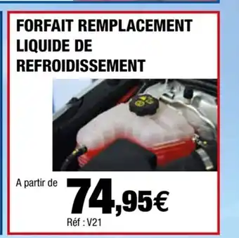 Autobacs Forfait Remplacement Liquide De Refroidissement offre