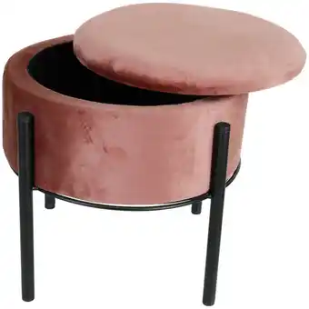 Action Pouf de rangement en velours home accents offre