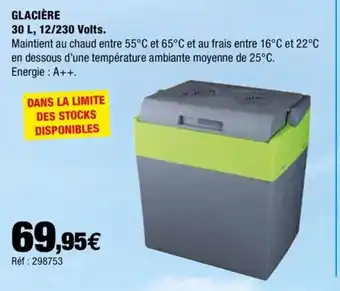 Autobacs Glaciere 30 L, 12/230 Volts. offre
