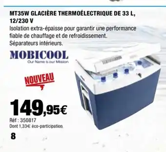 Autobacs MT35 Glaciere Thermoelectrique De 33 L, 12/230 V offre
