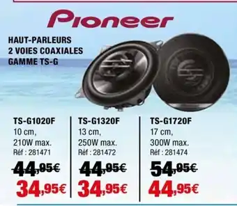 Autobacs Haut-Parleurs 2 Voies Coaxiales Gamme TS-G offre