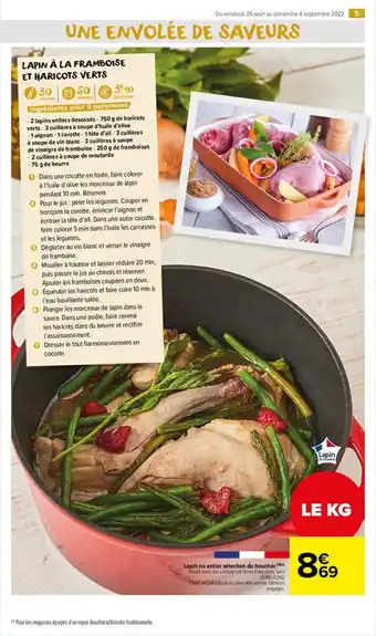 Carrefour Market Lapin Nu entier Selection Du Boucher offre