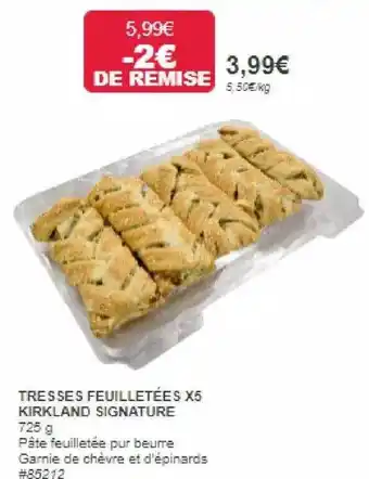 Costco Tres ses feuillettées x5 kirkland signature offre