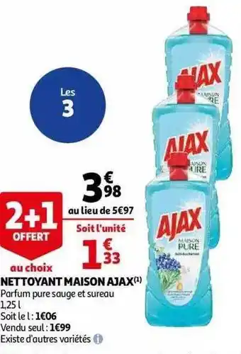 Auchan Nettoyant maison ajax offre