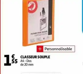 Auchan Classeur souple offre