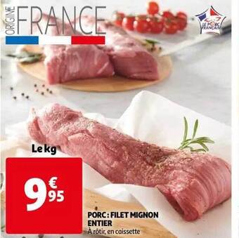 Porc: filet mignon entier