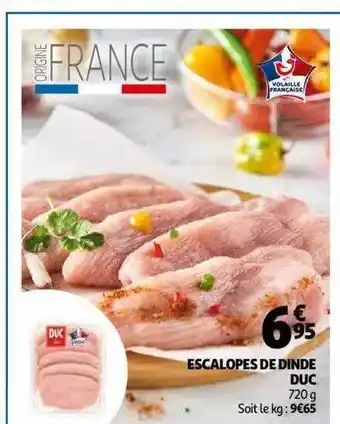 Auchan Escalopes de dinde duc offre
