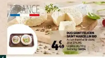 Auchan Du saint felicien saint marcellin bio offre