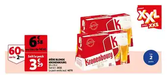 Auchan Bière blonde kronenbourg offre