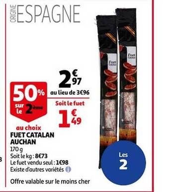 Auchan Fuet catalan auchan offre
