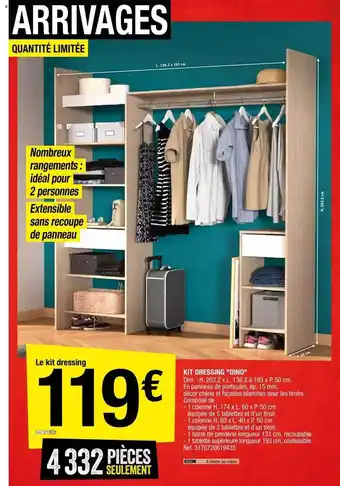 Brico Dépôt Kit dressing offre