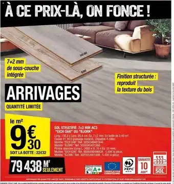 Brico Dépôt Sol stratifié offre