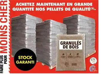 Brico Dépôt Granulés de bois offre