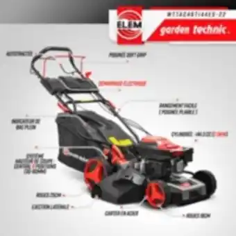 E.Leclerc Brico Tondeuse thermique autotractée 144.3cc - 46cm avec démarrage électrique -mulching - éjection latérale. offre