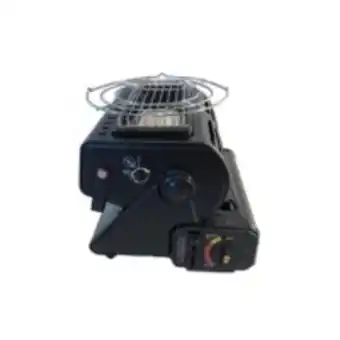 E.Leclerc Brico Chauffage à gaz mobile 1300w t-trade niklas + 4 cartouches gaz 227gr poignée de transport offre