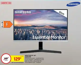 Intermarché Moniteur pc 24" samsung offre