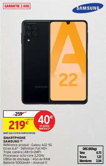 Intermarché SAMSUNG smartphone offre